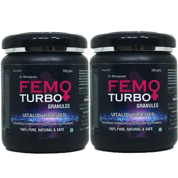 Dr.Bhargav’S_I_Femo_Turbo_Granules_I_Energy_Booster_|_Fatigue_Buster_I_Periods_Treatment_|_Supplement_Of_Thyroid_Weakness_|_Reproductive_Organs|_Reduce_Fatigue_I_Stress_|_200_Gm_Granules_I_Pack_Of_2
