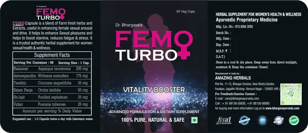 Dr._Bhargav'S_Femo_Turbo_60_Capsules_&_Shatavari_60_Capsules