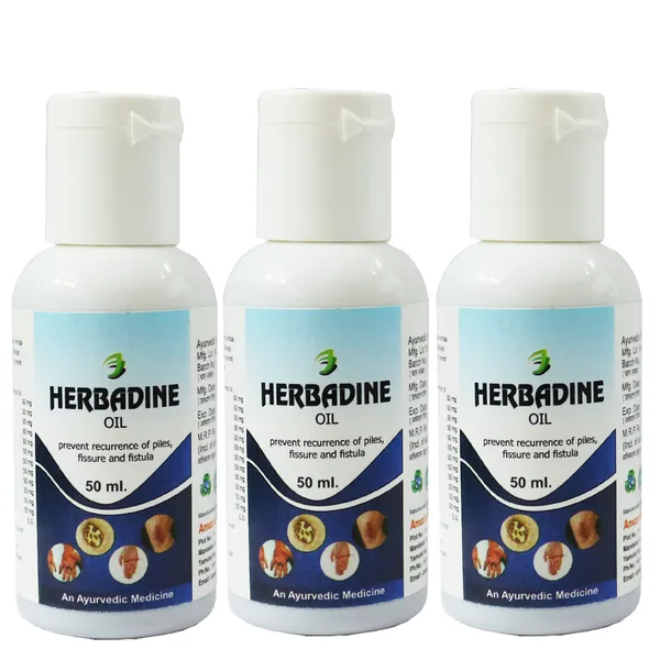 Dr.Bhargava'S_I_Herbaline_Oil_I_Accelerate_The_Healing_Of_Wounds_I_Cuts_|_Fissure_I_Fistula_I_Piles_|Itching_I_Rashes|Anorectal_Massage_I_Recurrent_Piles_I_Fissure_I_50Ml_I_Pack_Of_3