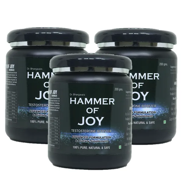Dr.Bhargav’S_I_Hammer_Of_Joy_Granules_|_Testosterone_Booster_|_Enhances_Energy_&_Stamina|_Dysfunction_I_Premature_Ejaculation|_Medicine|_Hammer_Of_Joy_Granules_I_Joy_Tablet|_200_Gm_Granules_I_Pack_Of_3