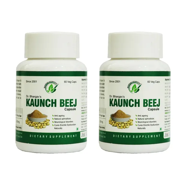 Dr.Bhargav’S_I_Kaunch_Beej_Capsules_|_Fights_Fatigue_TIredness|_Hormone_L-Dopa_I_Serotonins_|_Medha-D_Capsules_I_Fertility_In_Both_Men_I_Nerve_Tonic_|_Premature_Ejaculation_|_Dysfunction|_60_Capsules_I_Pack_Of_2
