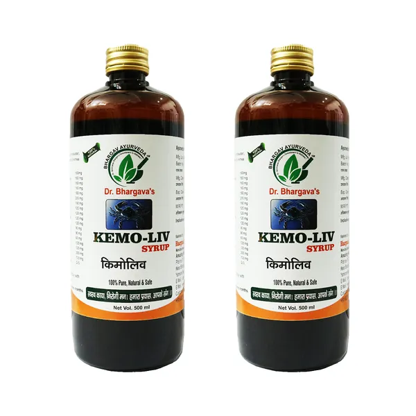 Dr.Bhargava'S_I_Kemoliv_Syp_I_Health_Support_I_Cancer_Treatment_|_Sluggishness_Of_Liver_Function_I_Radio_Therapy_|_Oxidative_Stress_Of_Body_I_Rundown_I_Body_Condition_|_Helps_To_Boost_Immunity_I_500Ml_I_Pack_Of_2
