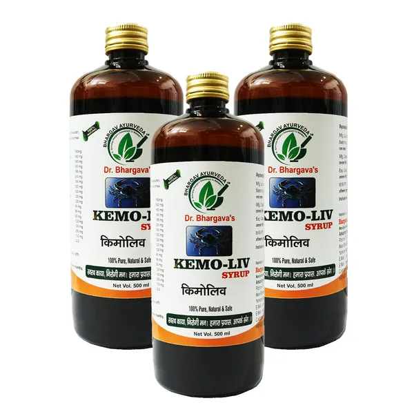 Dr.Bhargava'S_I_Kemoliv_Syp_I_Health_Support_I_Cancer_Treatment_|_Sluggishness_Of_Liver_Function_I_Radio_Therapy_|_Oxidative_Stress_Of_Body_I_Rundown_I_Body_Condition_|_Helps_To_Boost_Immunity_I_500Ml_I_Pack_Of_3
