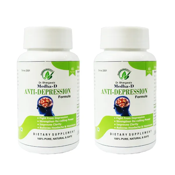Dr.Bhargav’S_I_Medha-D_Capsules_|_Fights_Depression_Naturally|_Depression_|_Strengthens_Nerves_I_Mind_Re-Calling_Power_|_Concertation_|_Fear_I_Phobia_|_Dementia_|_60_Capsules_I_Pack_Of_2