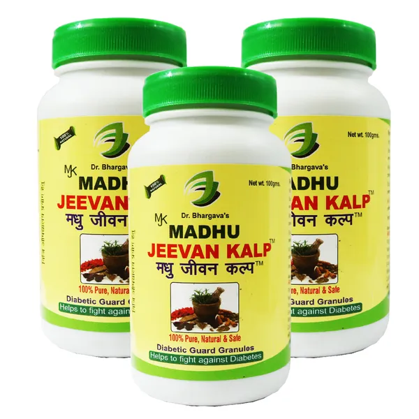 Dr.Bhargav’S_I_Madhu_Jeevan_Kalp_For_Diabetic_|_Diabetic_Guard_Granules_|_Regulate_Blood_Sugar_|_Fanki_|Pancreas_Tonic_|_Strengthen_I_Stress_Insulin_Producing_Beta_Cells_100_Gm_I_Pack_Of_3