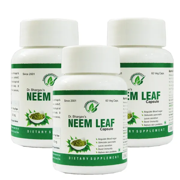 Dr.Bhargav’S_I_Neem_Leaf_Capsule_|_Regulate_Blood_Sugar_|_Skin_Problems_|_Boost_Immunity_|_Low_Blood_Sugar_Levels_|Strengthen_Pancreas|_60_Capsules_I_Pack_Of_3