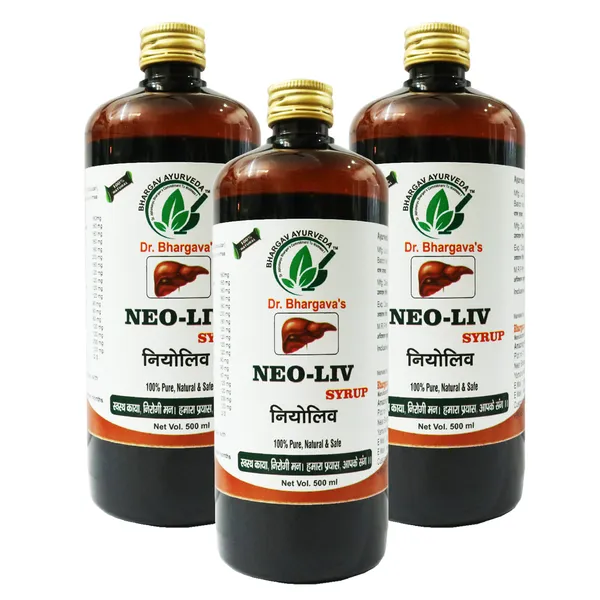 Dr.Bhargava'S_I_Neoliv_Syrup_I_Sluggishness_I_Functional_Disorder_Of_Liver_|_Fatty_Liver_|_Appetite_|_Detoxification_I_Jaundice_|_Hepatocytes_Rejuvenation_I_500Ml_I_Pack_Of_3