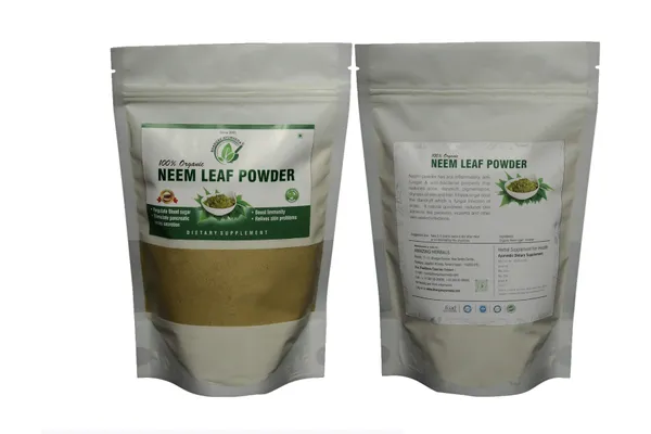 Dr.Bhargav’S_I_Neem_Leaves_Powder_|_Sun_Dried_I_Skin_I_Hair_Growth_|_Regulate_Blood_Sugar_|_Relieves_Skin_Problems_|_Boost_Immunity_|_Help_Lower_Blood_Sugar_Levels_|Strengthen_Pancreas_|_100_Gm