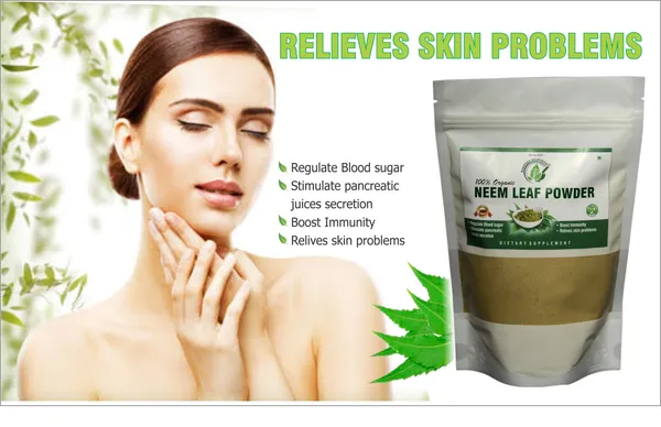 Dr.Bhargav’S_I_Neem_Leaves_Powder_|_Sun_Dried_I_Skin_I_Hair_Growth_|_Regulate_Blood_Sugar_|_Relieves_Skin_Problems_|_Boost_Immunity_|_Help_Lower_Blood_Sugar_Levels_|Strengthen_Pancreas_|_100_Gm