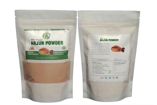 Dr.Bhargav’S_I_Arjun_Powder_|_Heart_Tonic_|_Relieves_Mental_Stress_|_Regulate_Blood_Pressure_|_Control_Lipid_Levels_|Arjun_Kheer_Pak_Ingredient_I_Natural_Organic|100_Gm