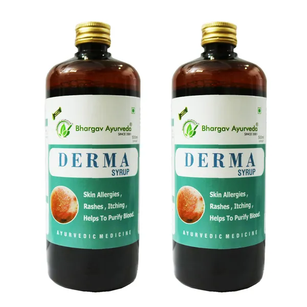 Dr.Bhargav’S_I_Derma_Syrup_|_Blood_Purifier_|_Rashes_I_Itching_|_Antihistamine_|_Eliminate_Skin_Allergy_I_Remedies_For_Glow_And_Complexion|_Psoriasis_|_500Ml_Syrup_I_Pack_Of_2