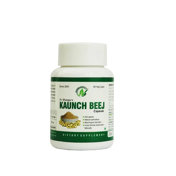 Dr.Bhargav’S_I_Kaunch_Beej_Capsules_|_Fights_Fatigue_TIredness|_Hormone_L-Dopa_I_Serotonins_|_Medha-D_Capsules_I_Fertility_In_Both_Men_I_Nerve_Tonic_|_Premature_Ejaculation_|_Dysfunction|_60_Capsules