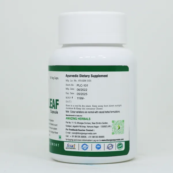 Dr.Bhargav’S_I_Papaya_Leaf_Capsules_|_Supports_Digestion_|_Beneficial_In_Dengue_Fever_I_Malaria_|_Support_Immune_System_|_Enhances_Platelets_Count_|_Fever_Herbal_Medicine_|_60_Capsules