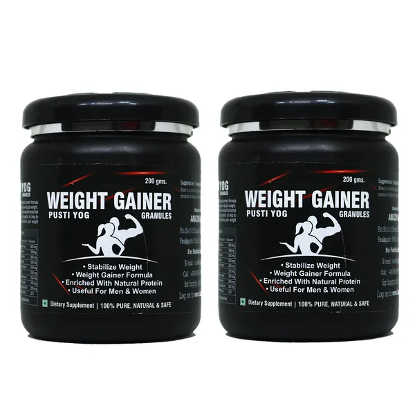 Dr.Bhargav’S_I_Pusti_Yog_Weight_Gain_Safe_Formula_|_Enriched_Protein|Weight_Gain_|_Bone_I_Muscle_Strengthen_Formula|_Power_Energy_Booster|_200_Gm_Granules_I_Pack_Of_2
