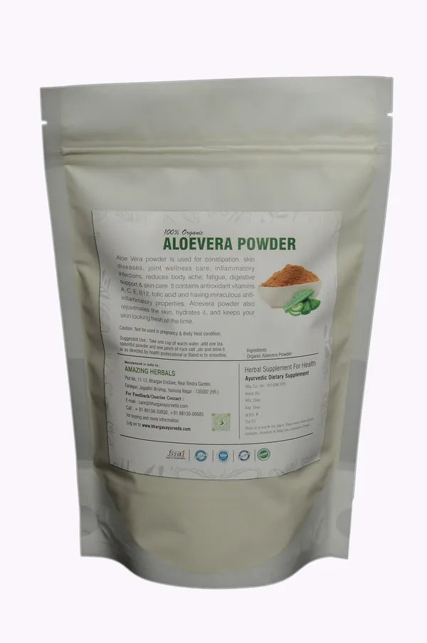 Dr.Bhargav’S_Aloe_Vera_Powder_Organic|Hair_I_Face_|Skin|No_Added_Chemicals|100_Gm