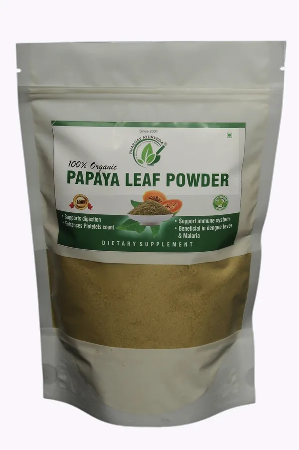 Dr.Bhargav’S_I_Papaya_Leaf_Powder_|_Face_Skin|_Supports_Digestion_|_Fever_I_Malaria_|Immune_System_|_Enhances_Platelets_Count_|_Fever_Herbal_Medicine_|_100_Gm_Powder