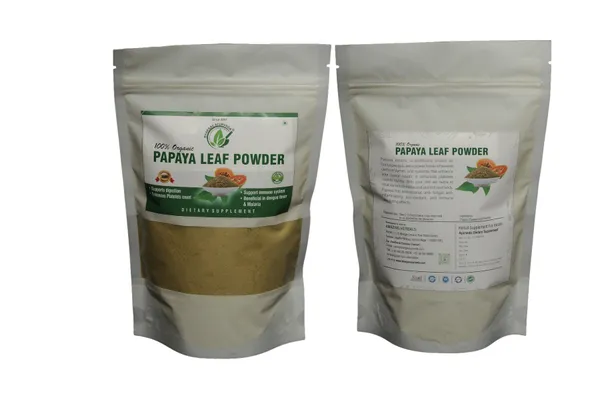Dr.Bhargav’S_I_Papaya_Leaf_Powder_|_Face_Skin|_Supports_Digestion_|_Fever_I_Malaria_|Immune_System_|_Enhances_Platelets_Count_|_Fever_Herbal_Medicine_|_100_Gm_Powder