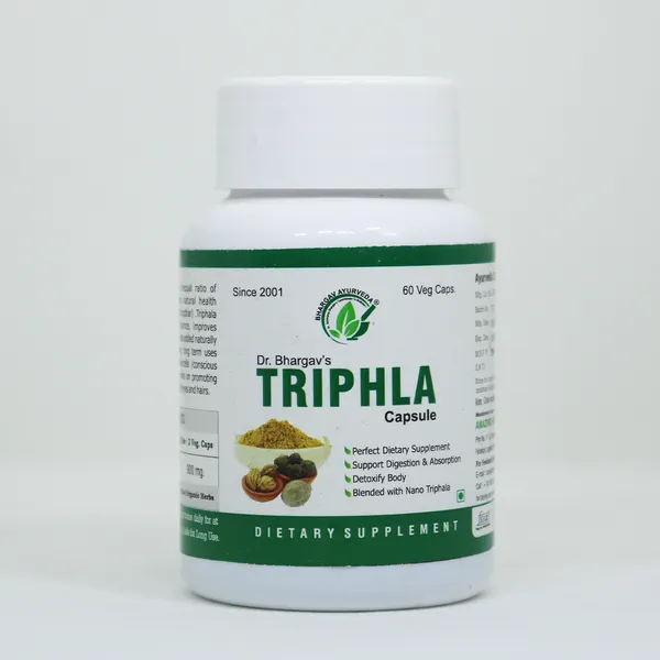 Dr.Bhargav’S_I_Triphala_Capsules_|_Vata_I_Pitta_I_Kapha_|_Digestion_I_Detoxifier|_Detox_Got_I_Body_|_Antioxidant_|_Acidity|_Nourishment_I_Tissue_I_Cells_I_Conscious_Intelligence_I_60_Capsules