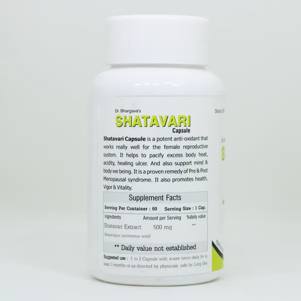 Dr.Bhargav’S_I_Shatavari_Capsules_I_Nourishes_Mind_I_Body_|_Vigor_|_Ulcer_Healer_I_Strengthens_All_Tissues_I_Organs_|Reproductive_System|_Infertility|_Remedies_In_Menopausal_Syndrome|_60_Capsules