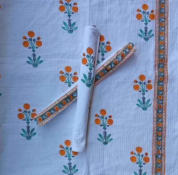 Bathrobe_Orange_Flower_Bathrobe_Soft_And_Elegant