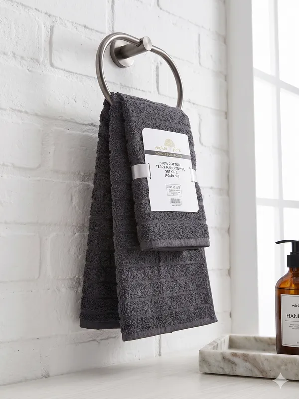 Black_Hand_Towel_Set_Of_2_|_100%_Cotton_|_Soft_|_40X60_cm