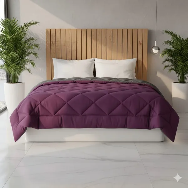 Comforter_170_Gsm_Purple_And_Grey_Reversible_Comforter