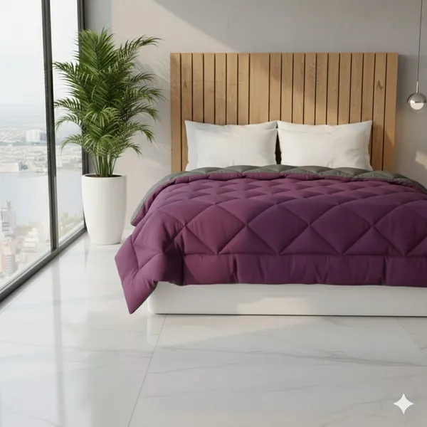 Comforter_170_Gsm_Purple_And_Grey_Reversible_Comforter