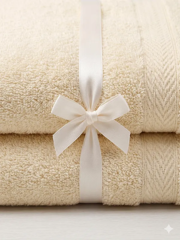 Dark_Cream_Hand_Towel_Set_Of_2_|_Soft_|_100%_Cotton_|_40X60_cm