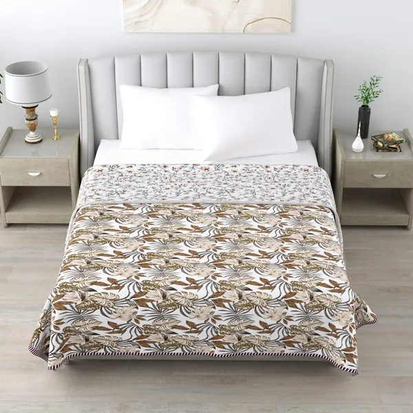 Dohar_Cotton_Brown_Flower_Reversible_Dohar_Soft