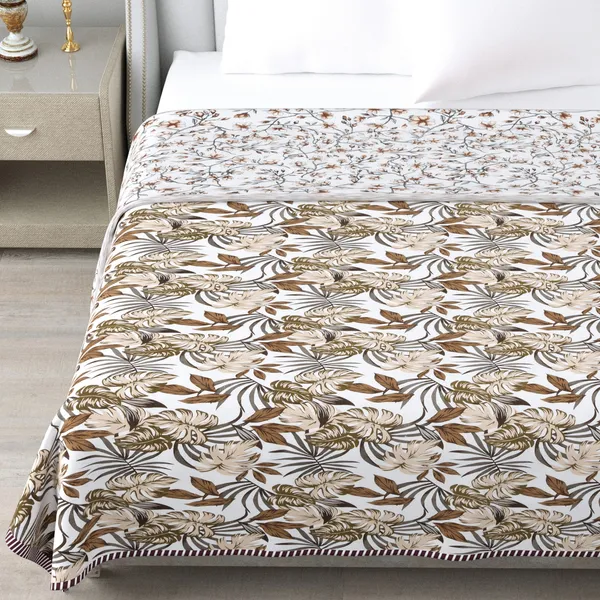 Dohar_Cotton_Brown_Flower_Reversible_Dohar_Soft