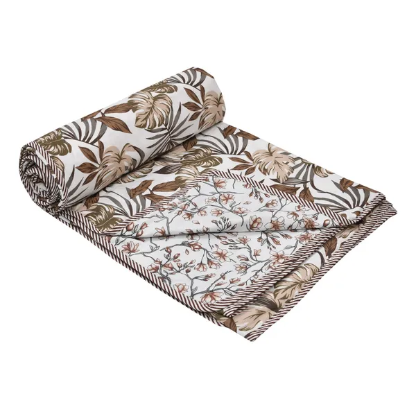 Dohar_Cotton_Brown_Flower_Reversible_Dohar_Soft