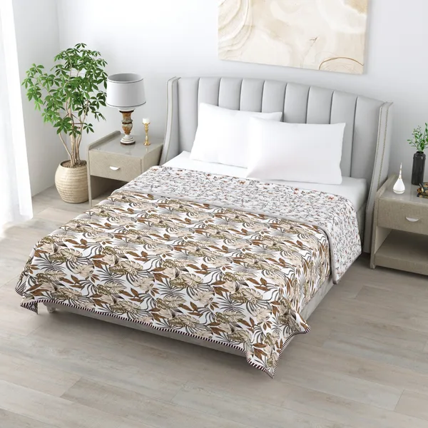 Dohar_Cotton_Brown_Flower_Reversible_Dohar_Soft