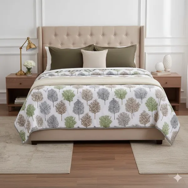 Dohar_Cotton_Green_Dohar_Reversible_Soft