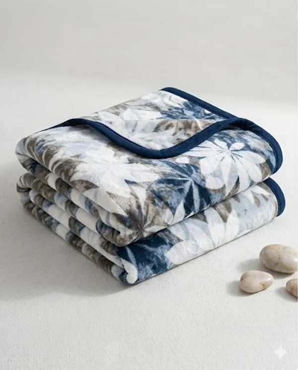 Light_blue_Flower_AC_Blanket_Single_Bed_|_Soft_|_Lightweight_|_Velvety