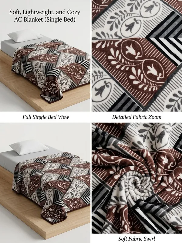 Maroon_AC_Blanket_Single_bed_|_Soft_|_Lightweight_|_Velvety|