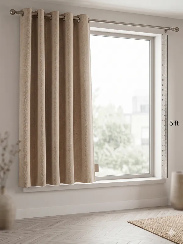 Plain_Beige_Texture_Curtain_|_Pack_Of_2_|_Premium_Quality_|_Texture_Pattern_|_Sr-43