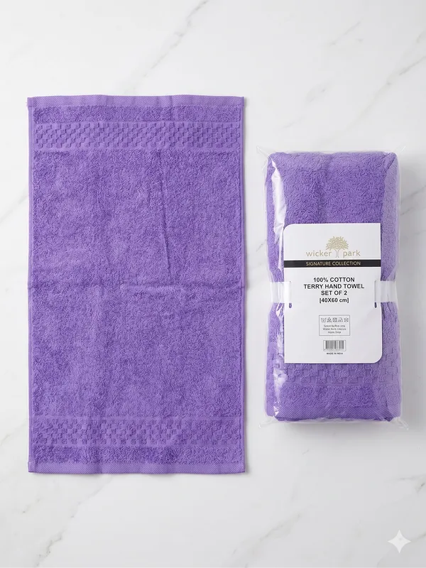 Purple_Hand_Towel_Set_Of_2_|_Soft_|_100%_Cotton_|_40X60_cm