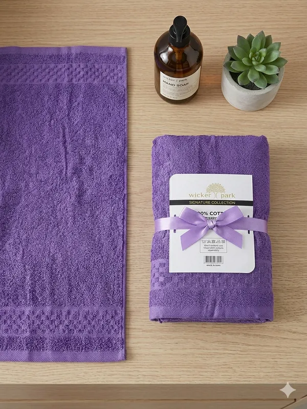 Purple_Hand_Towel_Set_Of_2_|_Soft_|_100%_Cotton_|_40X60_cm
