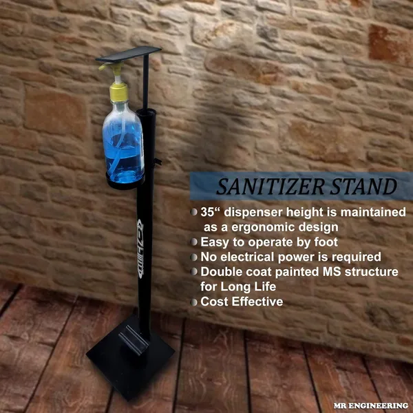 Hand_Sanitizer_Dispenser_Floor_Stand_With_Adjustable_Tray_Touch_Less