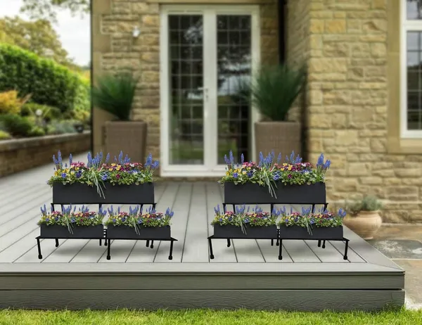 Heavy_With_Rubberized_Base_2_Step_Planter_Pot_Stand_For_Home_Decor_Outdoor_Garden