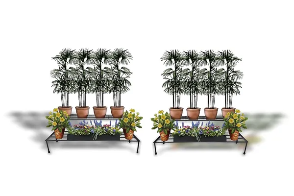 Raj_Ironlands_2_In_1_Step_With_Rubberized_Base_Indoor_Outdoor_Flower_Pot_Plant_Stand_29_Inches_2_5_Feet_Floor_Rack_For_Home_Garden_Balcony_Living_Room_Decor_Set_Of_2_Pcs