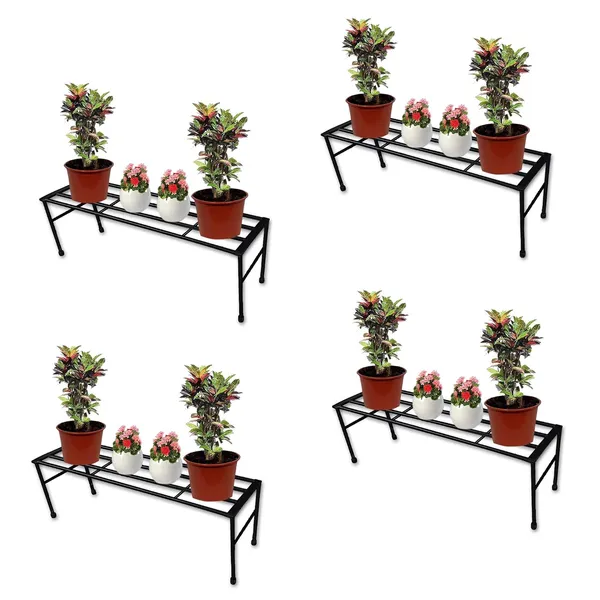 Iron_Lands_Heavy_High_Step_With_Protective_Base_Flower_Pot_Plant_Stand_29_Inches_Indoor_Outdoor_For_Home_Garden_Balcony_Living_Room_Decor_Pack_Of_4