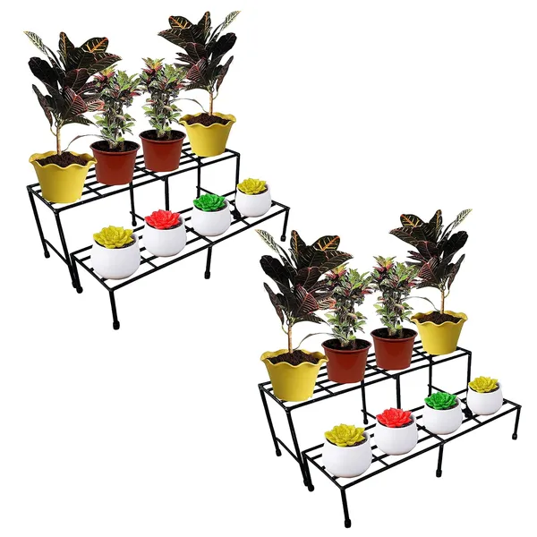 Iron_Lands_Sturdy_2_In_1_Step_With_Rubberized_Base_Indoor_Outdoor_Flower_Pot_Planter_Stand_24_Inches_Length_Floor_Rack_For_Home_Garden_Balcony_Living_Room_Decor_Set_Of_2_Pcs