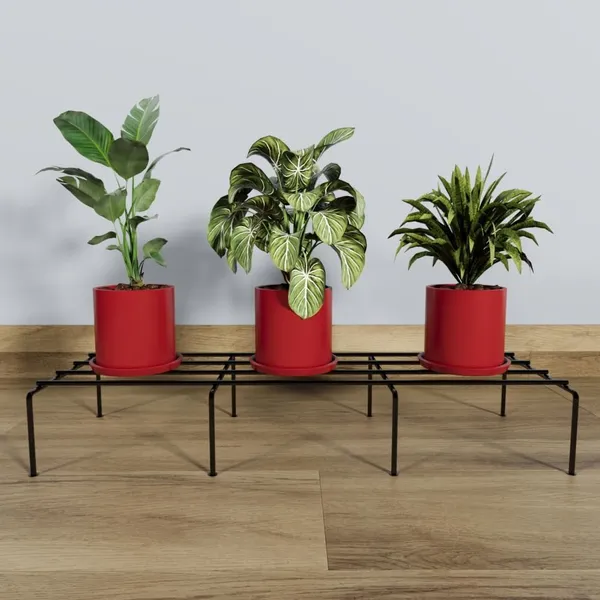 Iron_Lands_Sturdy_With_Rubberized_Base_Planter_Flower_Pot_Plant_Gamla_Stand_24_Inches_Indoor_Outdoor_For_Home_Garden_Balcony_Terrace_Living_Room_Decor_Pack_Of_2