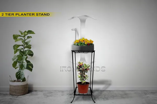 Iron_Lands_2_Tier_Heavy_With_Rubberized_Base_Multipurpose_Shelf_Water_Dispenser_Planter_Pot_Gamla_Stand_For_Indoor_Outdoor_Garden_Balcony_Living_Room_Home_Decor