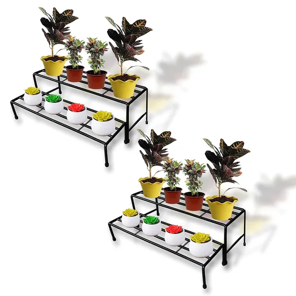 Iron_Lands_Heavy_With_Rubberized_Base_Indoor_Outdoor_Shelf_Rack_Pot_Planter_Stand_For_Home_Decor_Garden_Balcony_2_Step_Set_Of_2
