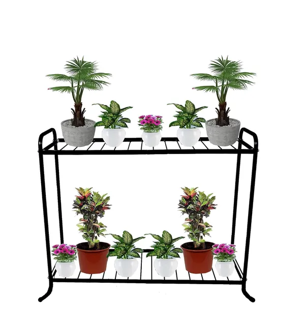 Iron_Lands_2_Rack_Indoor_Outdoor_Plant_Pot_Stand_With_Scratchless_Base_For_Garden_Balcony_Home_Living_Room_Decor