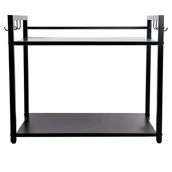 Iron_Lands_Metal_Countertop_2_Tier_Microwave_Oven_Rack_Organizer_With_Hooks_Multipurpose_Counter_Top_Storage_Organizer_Dish_Rack_For_Kitchen_Cabinet