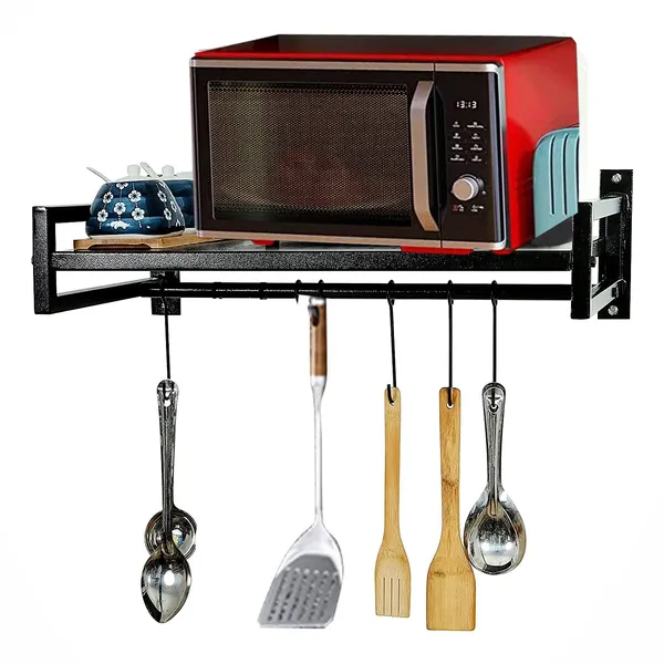 Iron_Lands_Solid_Wall_Mount_Metal_Countertop_Microwave_Oven_Rack_Organizer_With_Hooks_Multipurpose_Counter_Top_Storage_Organizer_Dish_Rack_For_Kitchen_Cabinet