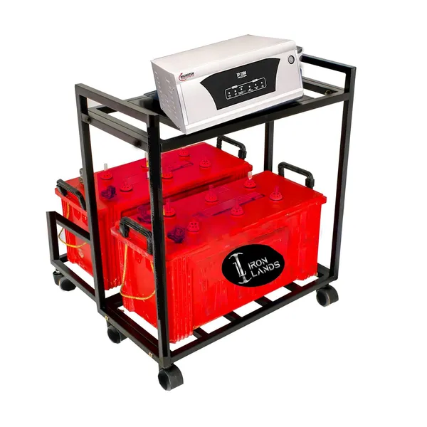 Iron_Lands_Double_Battery_Heavy_Metal_Inverter_Trolley_Ups_Stand_With_Wheels_For_Home_And_Office_Cabinet_With_Shelf
